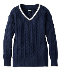 L.L.BeanWomen's The Original Double L® Sweater, Cable V-Neck