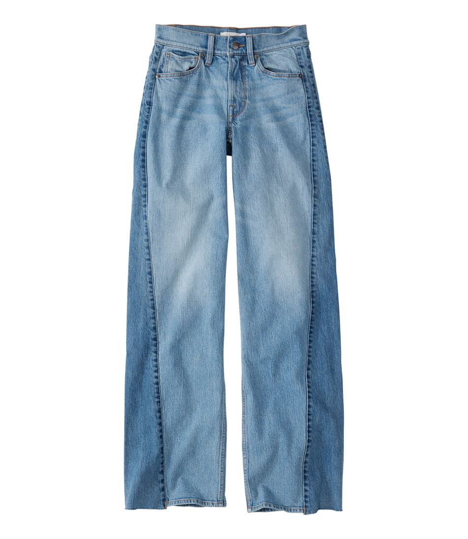 L.L.BeanWomen's Signature 1912 Premium Jeans, High-Rise Relaxed Wide-Leg
