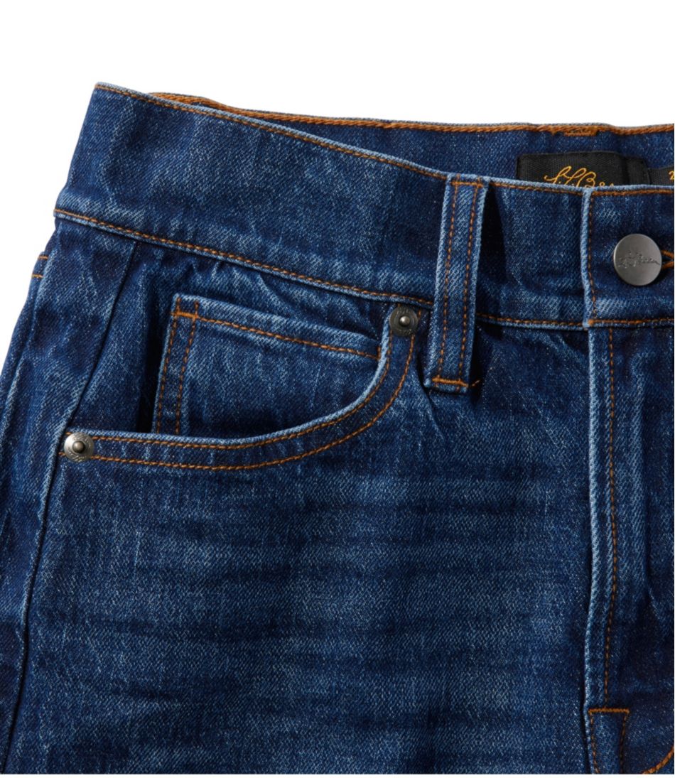 L.L.BeanWomen's Signature 1912 Premium Jeans, High-Rise Relaxed Wide-Leg