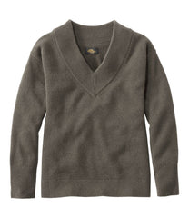 L.L.BeanWomen's Signature Premium Essential Cashmere Sweater, Relaxed V-Neck