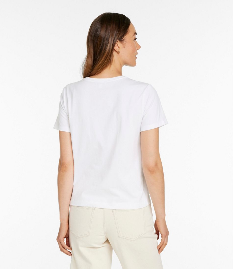 L.L.BeanWomen's Signature Premium Essential Tee, Short-Sleeve