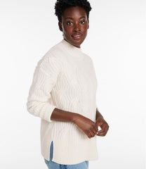 L.L.BeanWomen's Signature Premium Cashmere Cable Sweaters, Mockneck