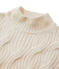 L.L.BeanWomen's Signature Premium Cashmere Cable Sweaters, Mockneck