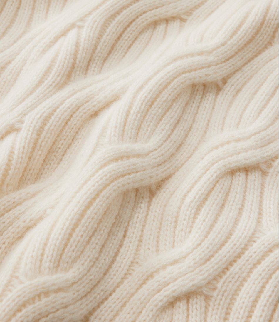 L.L.BeanWomen's Signature Premium Cashmere Cable Sweaters, Mockneck