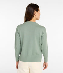 L.L.BeanWomen's Cotton/Cashmere Sweater, V-Neck