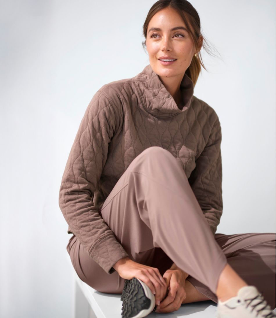 L.L.BeanWomen's VentureSoft Quilted Funnelneck Pullover