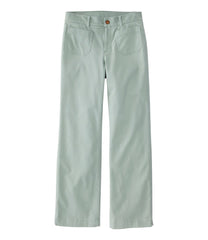 L.L.BeanWomen's Comfort Stretch Patch Pocket Pants, Mid-Rise Wide Straight-Leg Chino