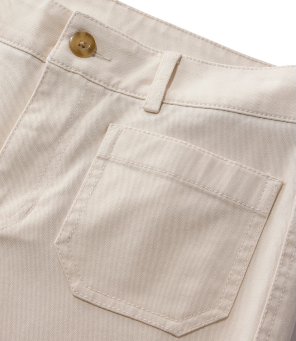 L.L.BeanWomen's Comfort Stretch Patch Pocket Pants, Mid-Rise Wide Straight-Leg Chino