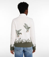 L.L.BeanWomen's Signature Original Cotton Sweater, Shawl Cardigan Novelty
