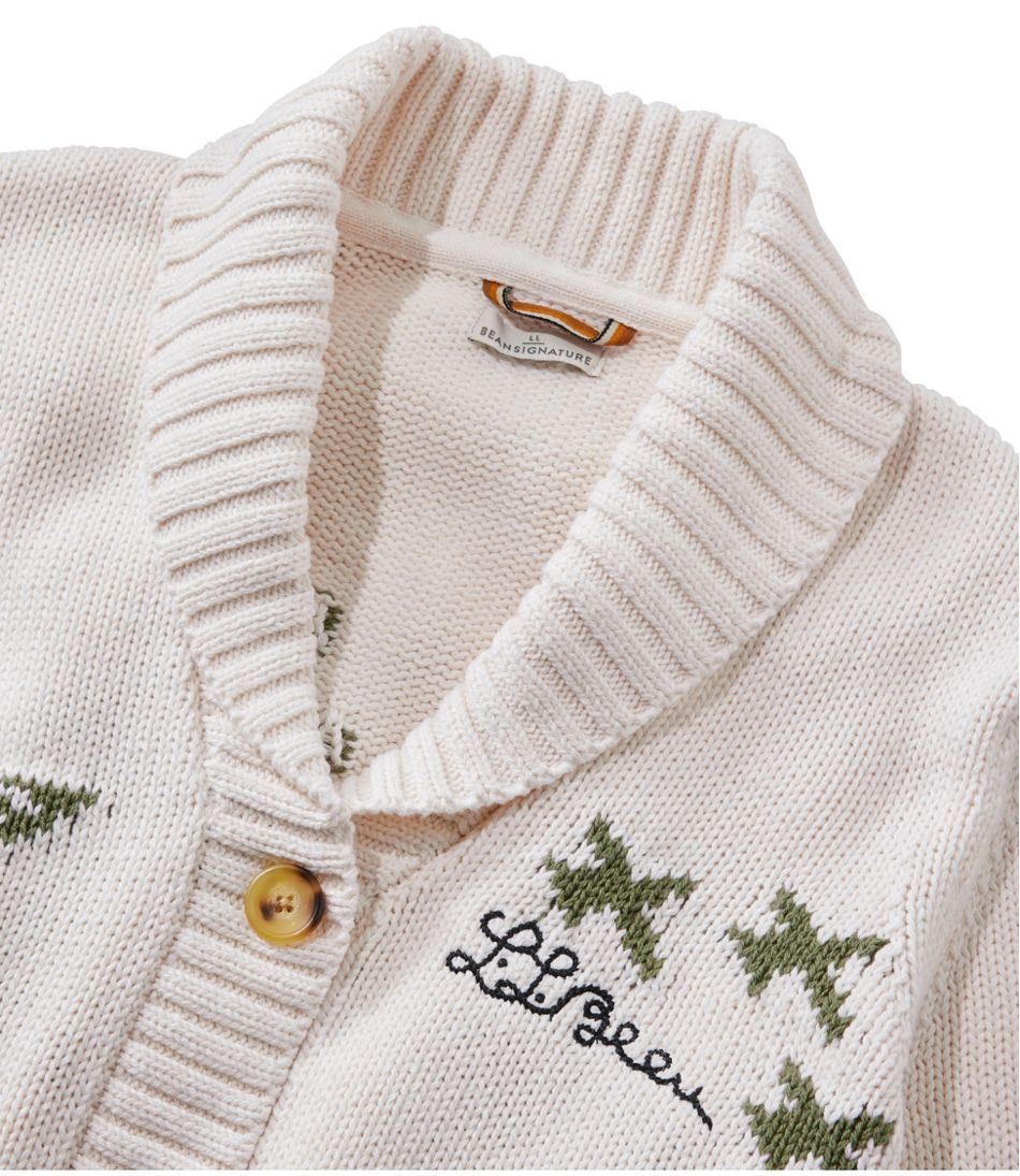 L.L.BeanWomen's Signature Original Cotton Sweater, Shawl Cardigan Novelty