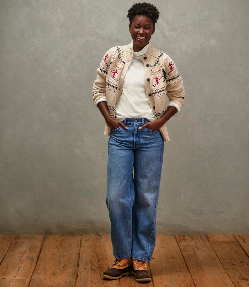 L.L.BeanWomen's Signature 1912 Premium Jeans, High-Rise Barrel Ankle