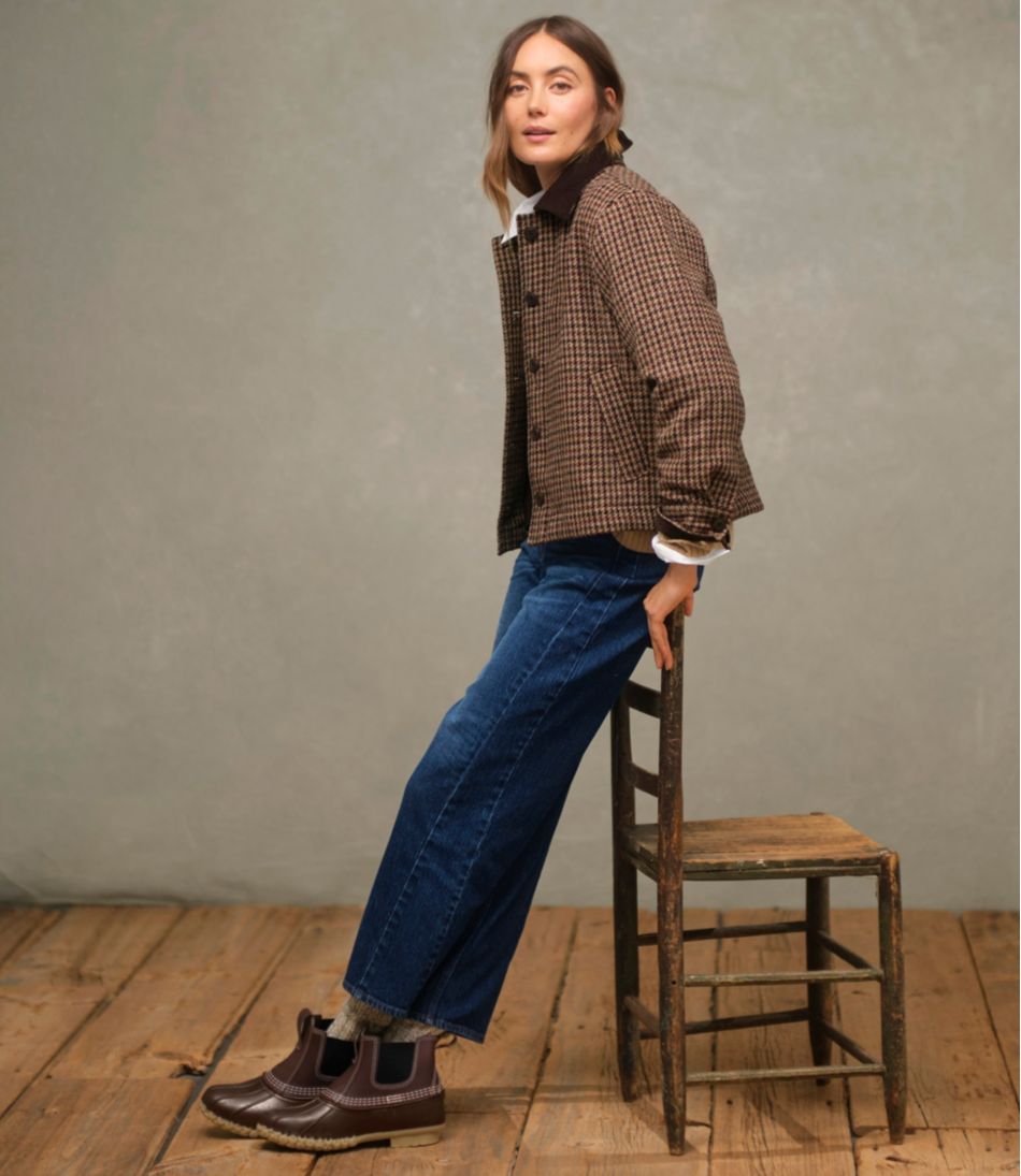 L.L.BeanWomen's Signature 1912 Premium Jeans, High-Rise Barrel Ankle