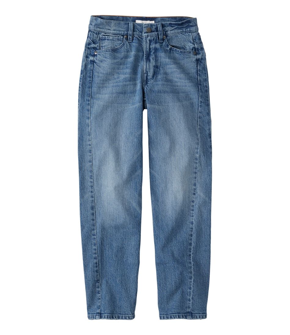 L.L.BeanWomen's Signature 1912 Premium Jeans, High-Rise Barrel Ankle
