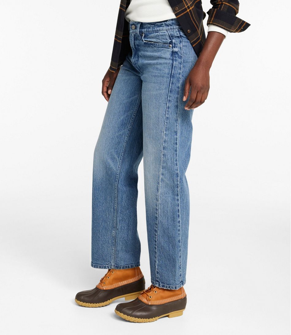 L.L.BeanWomen's Signature 1912 Premium Jeans, High-Rise Barrel Ankle