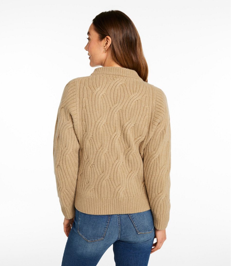 L.L.BeanWomen's Signature Premium Cashmere Cable Sweater, Crewneck
