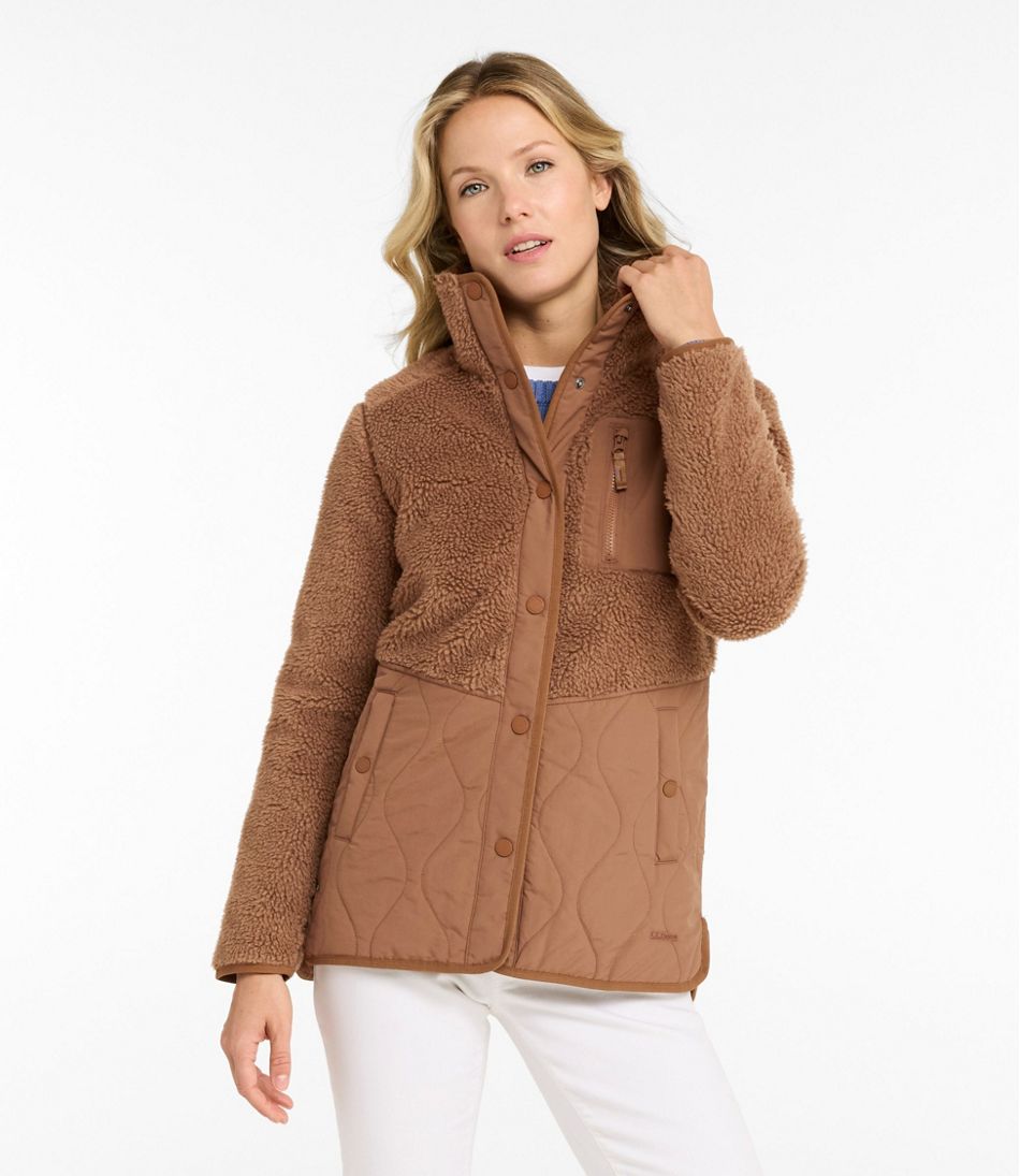 L.L.BeanWomen's Bean's Mixed Media Sherpa Fleece Jacket
