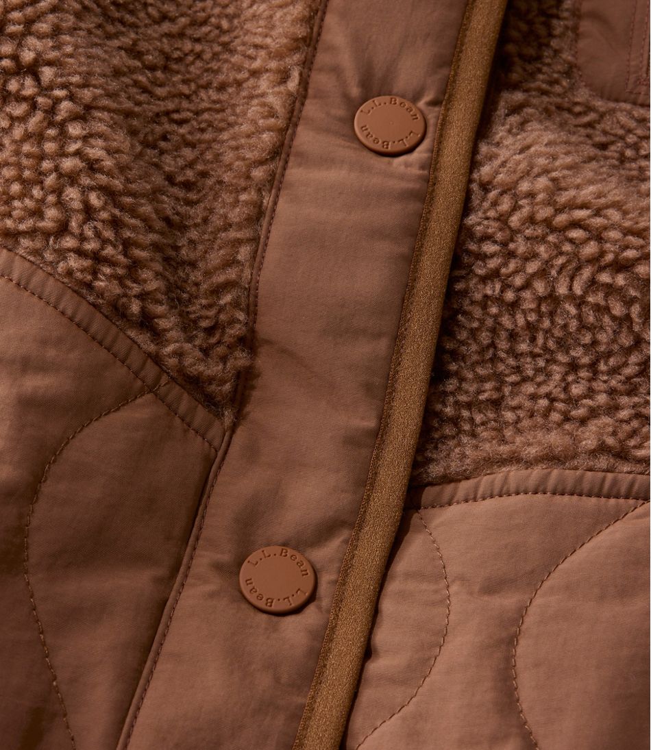 L.L.BeanWomen's Bean's Mixed Media Sherpa Fleece Jacket