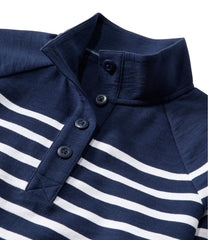 L.L.BeanWomen's Peaks Island Button Mockneck, Stripe