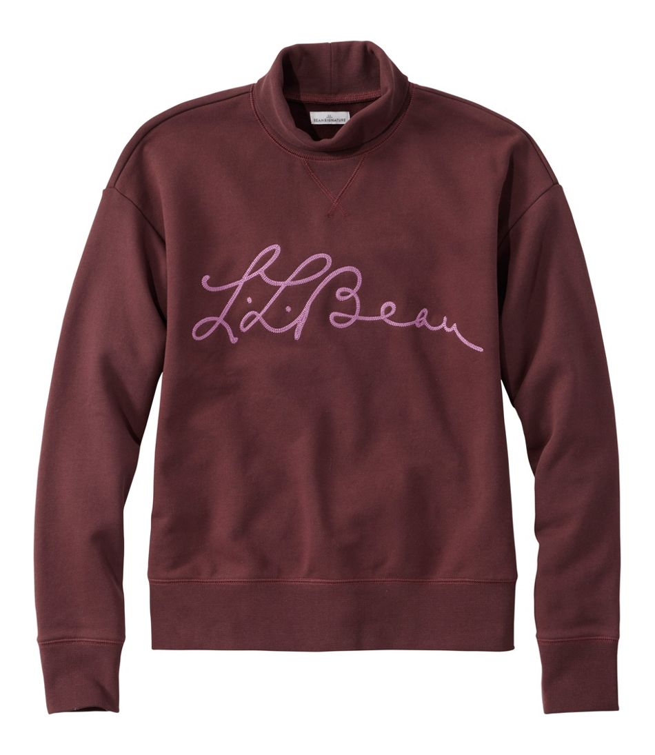 L.L.BeanSignature Camp Sweatshirt, Mockneck Logo