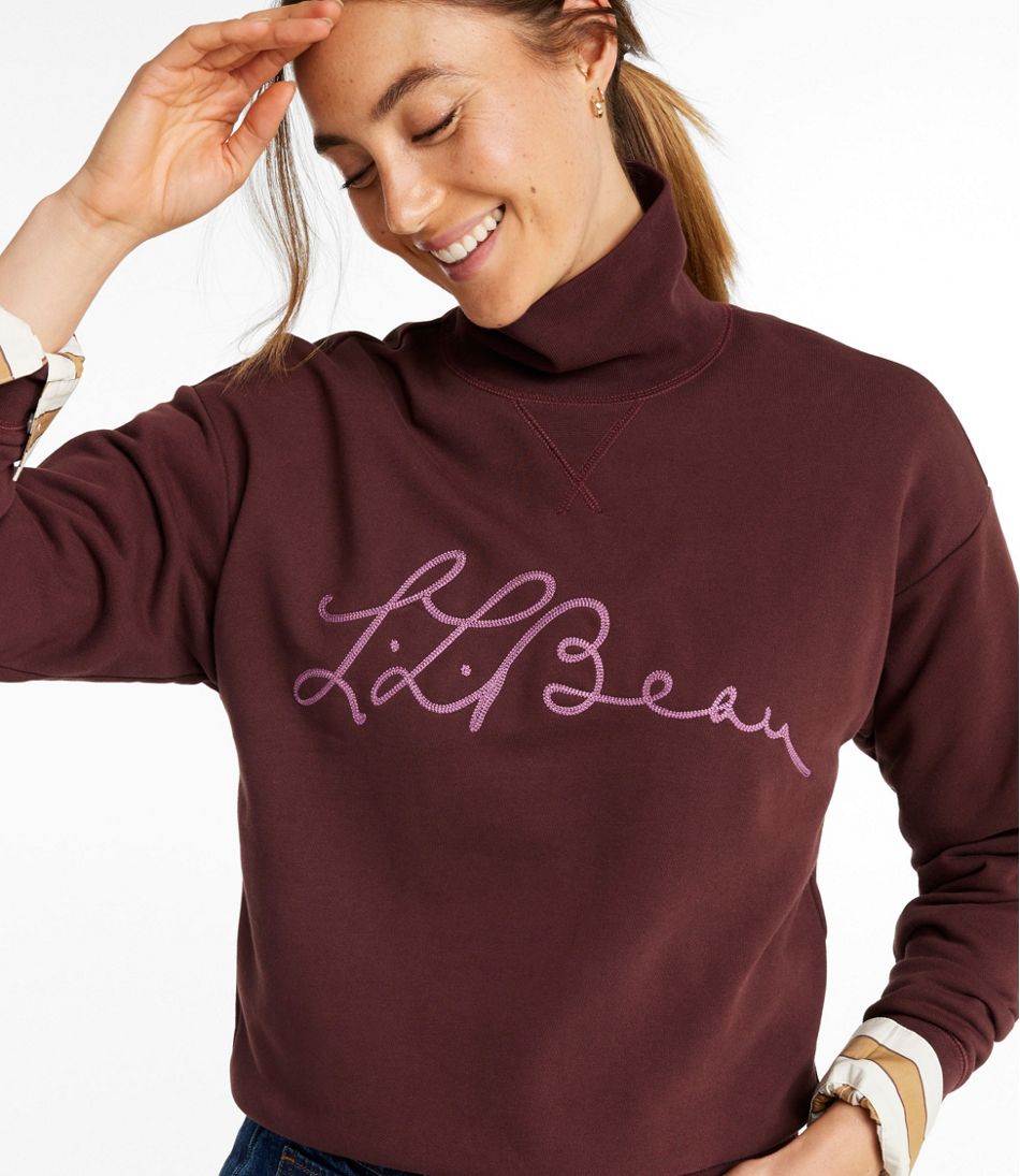 L.L.BeanSignature Camp Sweatshirt, Mockneck Logo