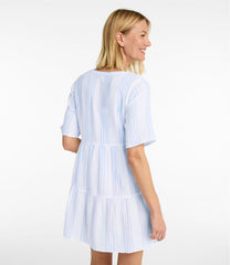 L.L.BeanWomen's Cloud Gauze Cover-Up, Tiered Dress Print