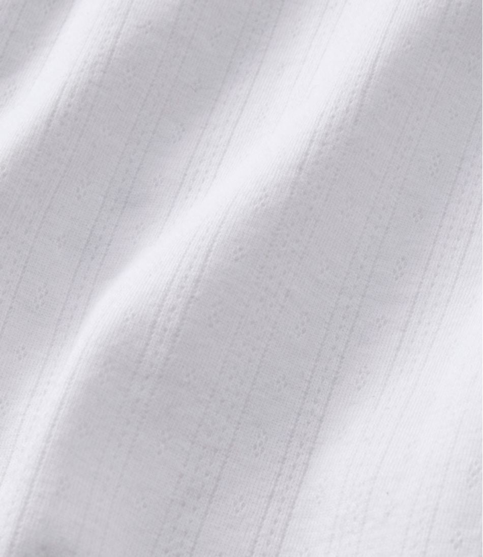 L.L.BeanWomen's Signature Premium Essential Pointelle Tee, Elbow-Sleeve Scoopneck