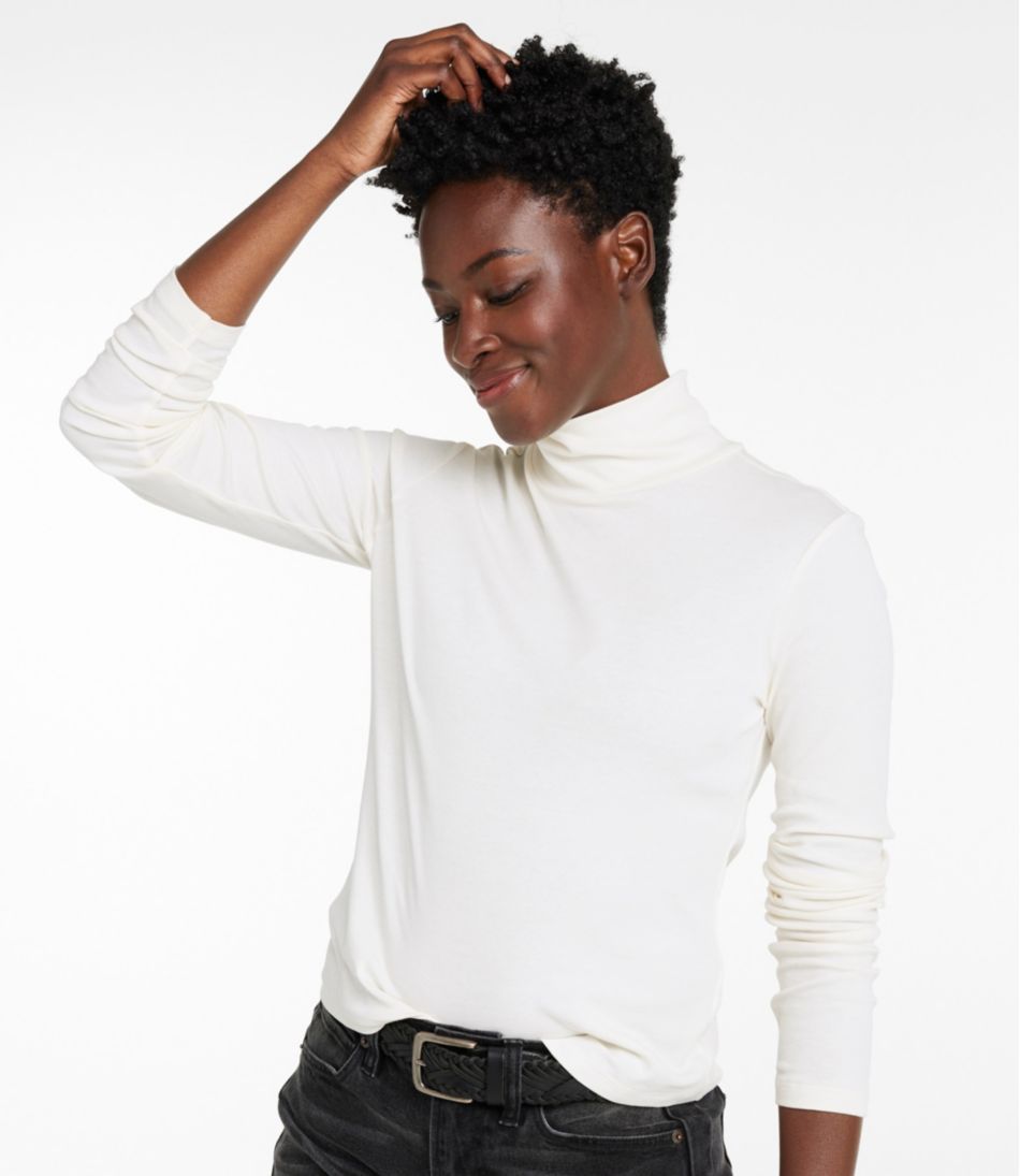 L.L.BeanWomen's Signature Lightweight Cotton Turtleneck