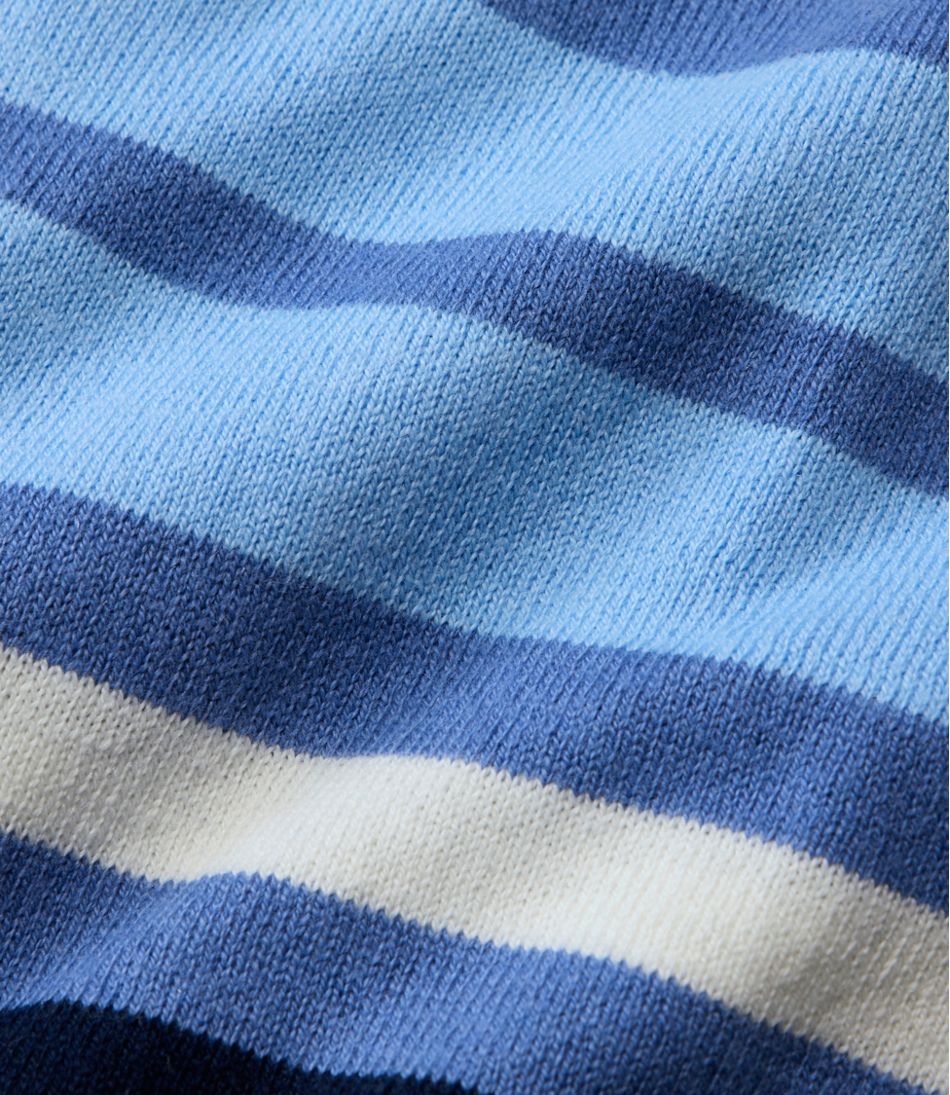 L.L.BeanWomen's Cotton/Cashmere Sweater, V-Neck Stripe
