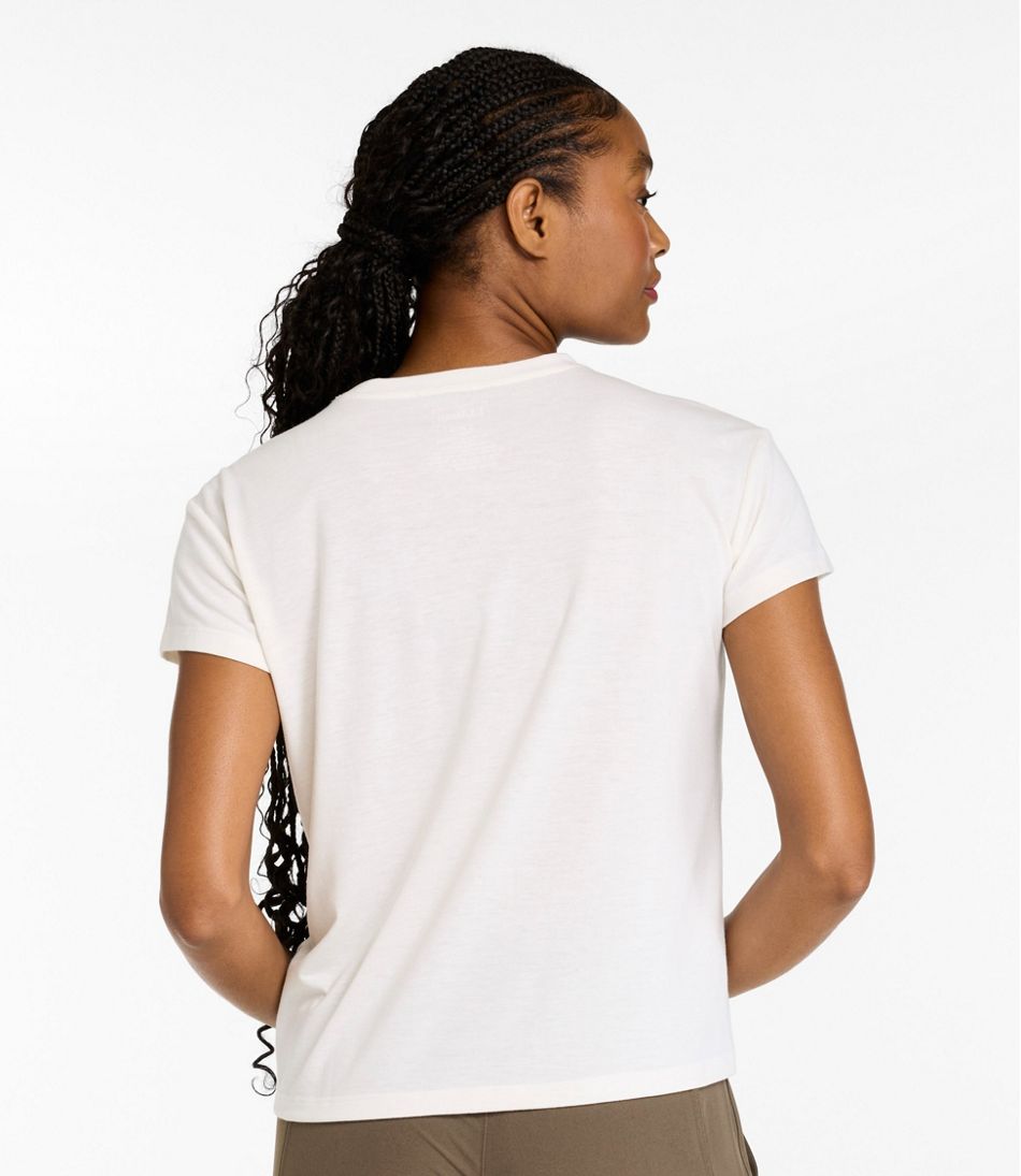 L.L.BeanWomen's Mountainside Crewneck Tee, Short-Sleeve