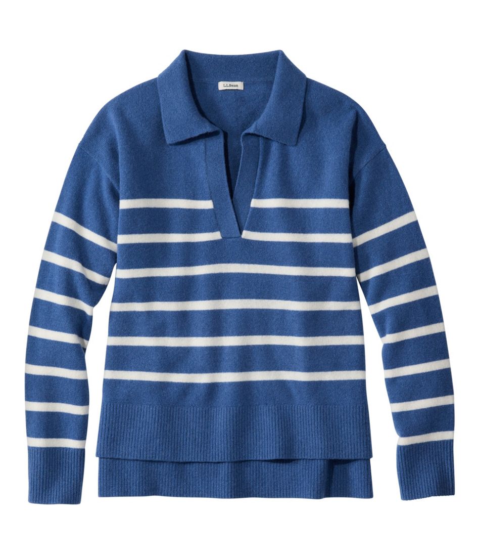 L.L.BeanWomen's Classic Cashmere Sweater, Relaxed Polo
