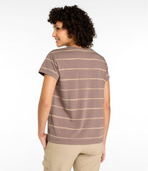 L.L.BeanWomen's Mountainside Crewneck Tee, Short-Sleeve Stripe