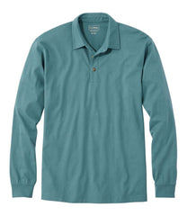 L.L.BeanMen's Carefree Unshrinkable Polo, Long-Sleeve, Without Pocket