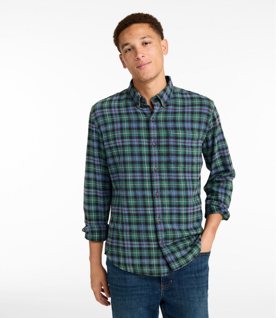 L.L.BeanMen's Sunwashed Twill Shirt, Slightly Fitted Untucked Fit