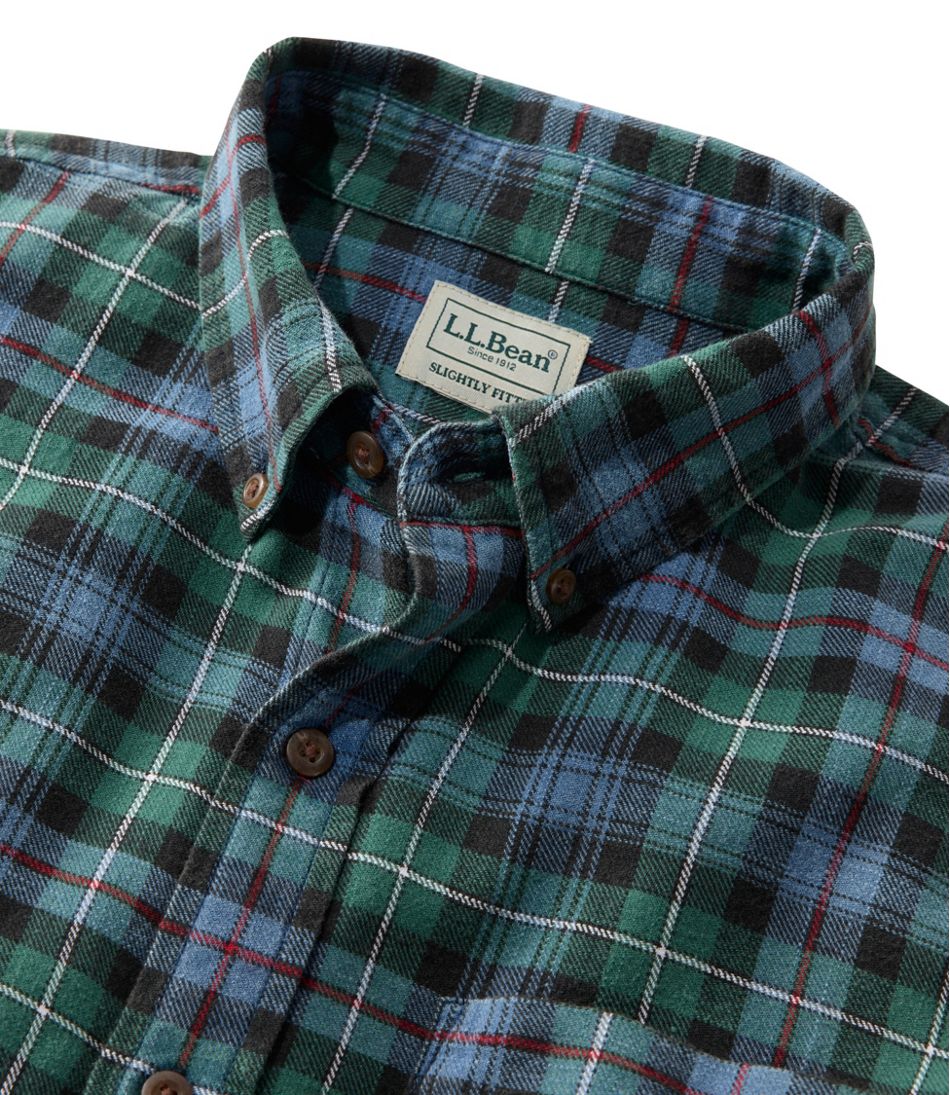 L.L.BeanMen's Sunwashed Twill Shirt, Slightly Fitted Untucked Fit