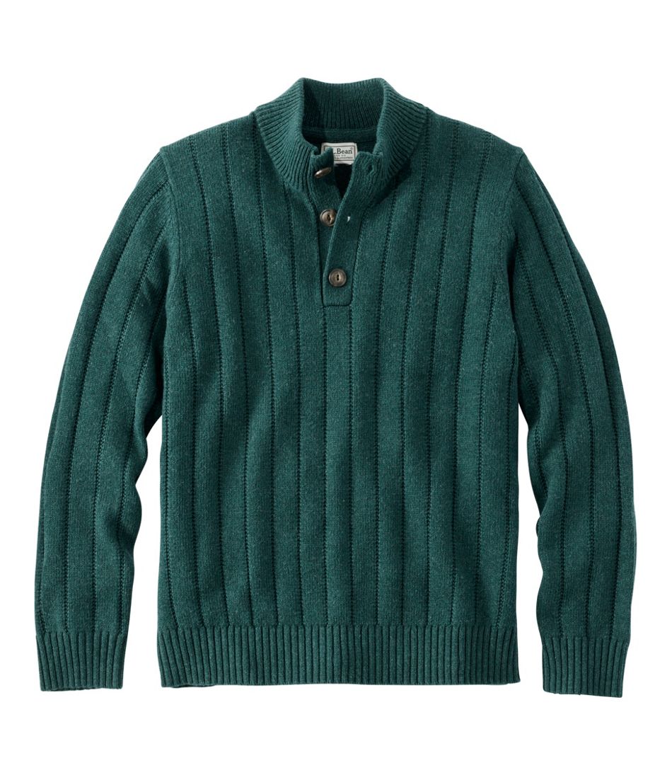 L.L.BeanMen's Riverton Wool/Cotton Sweater, Mockneck