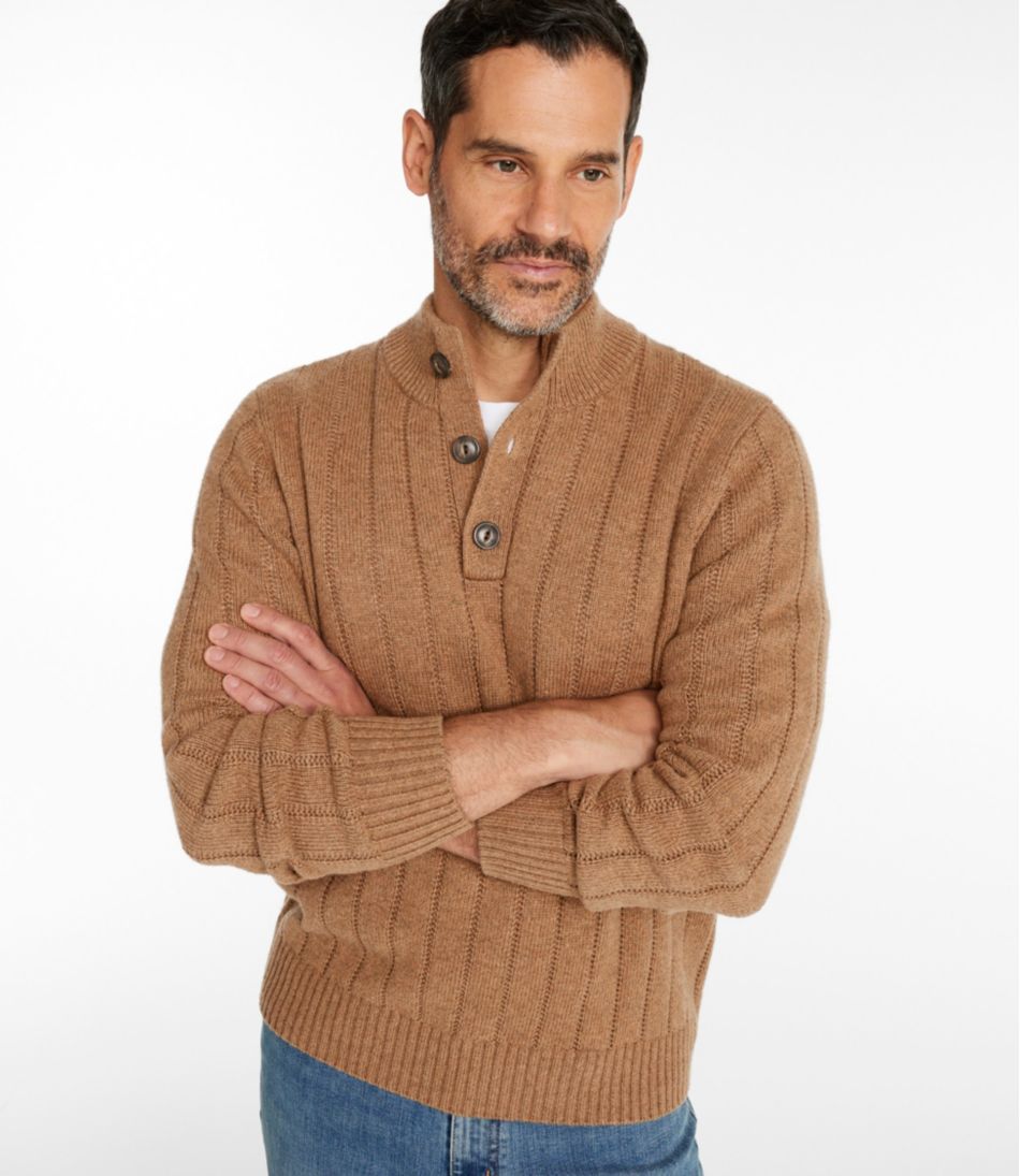 L.L.BeanMen's Riverton Wool/Cotton Sweater, Mockneck