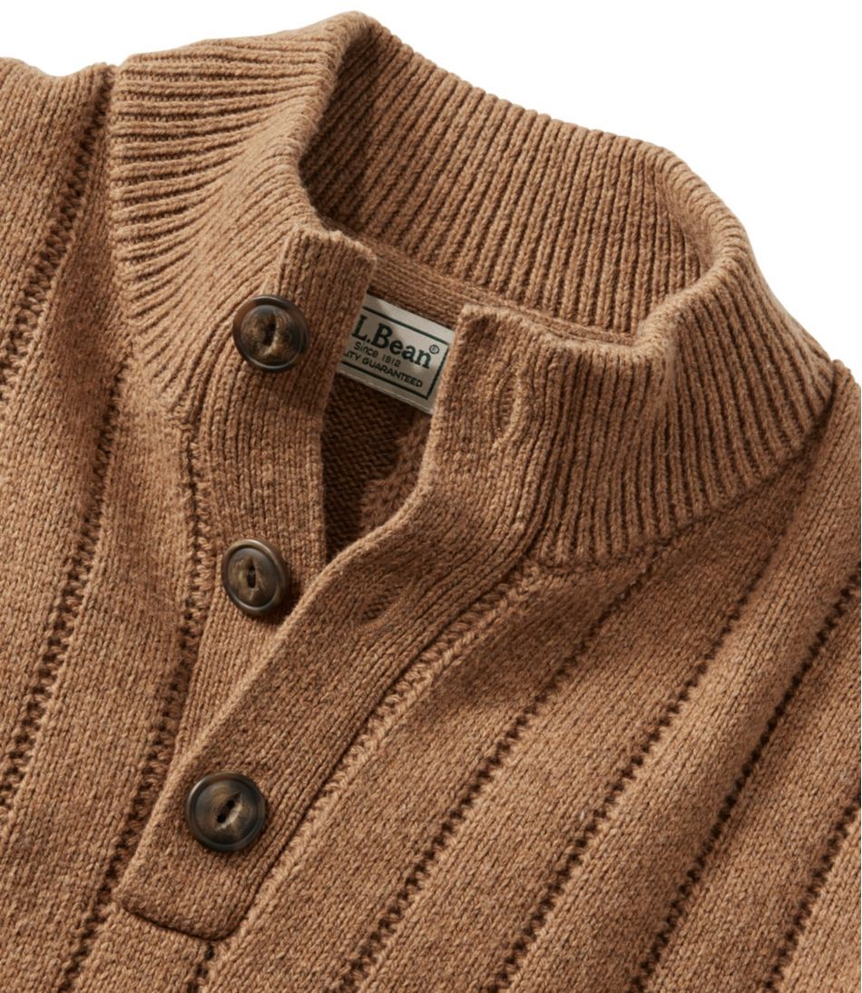 L.L.BeanMen's Riverton Wool/Cotton Sweater, Mockneck