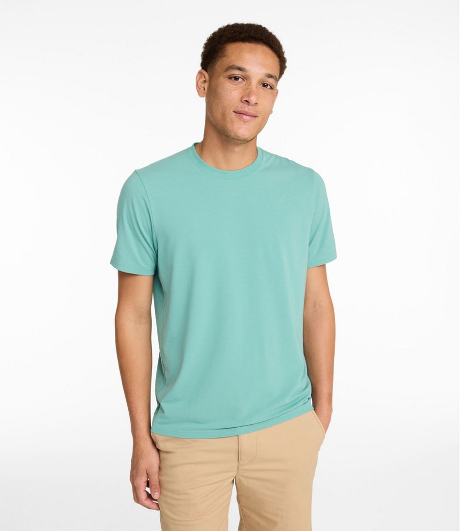 L.L.BeanMen's Comfort Stretch Performance® Pima Tee, Short-Sleeve Without Pocket