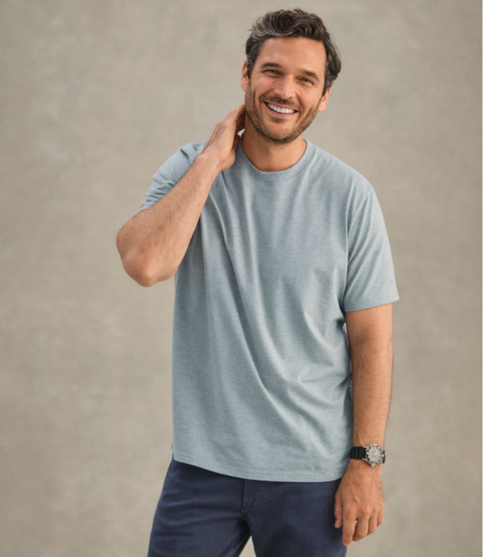 L.L.BeanMen's Comfort Stretch Performance® Pima Tee, Short-Sleeve Without Pocket