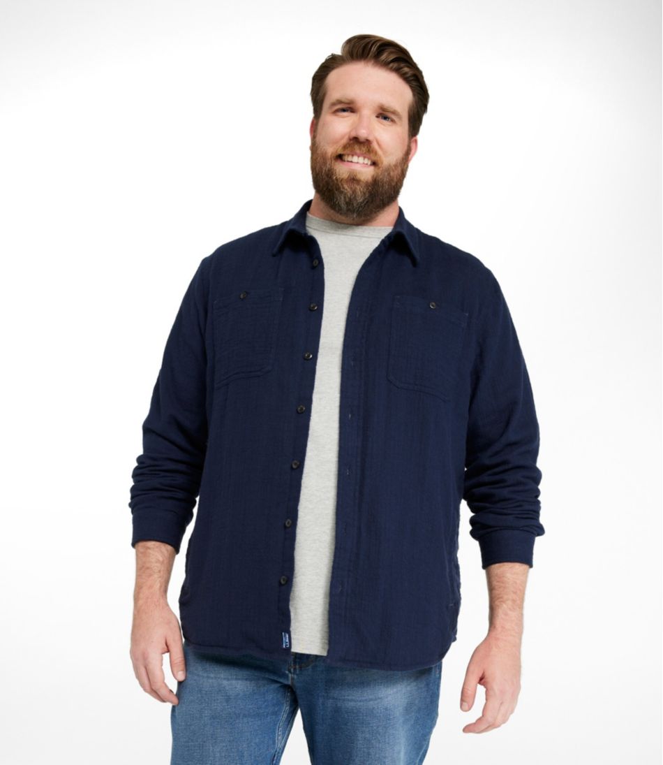 L.L.BeanMen's 1912 Field Flannel Shirt, Lined, Slightly Fitted Untucked Fit