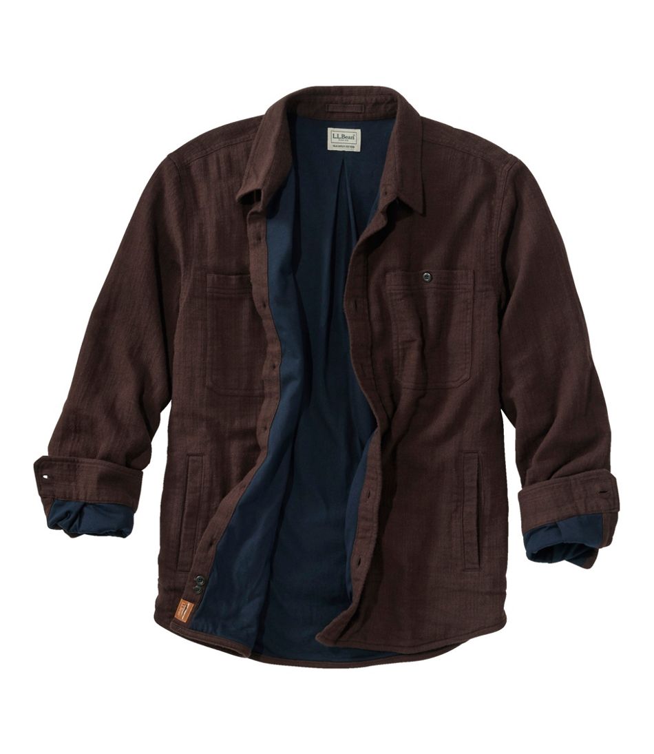 L.L.BeanMen's 1912 Field Flannel Shirt, Lined, Slightly Fitted Untucked Fit