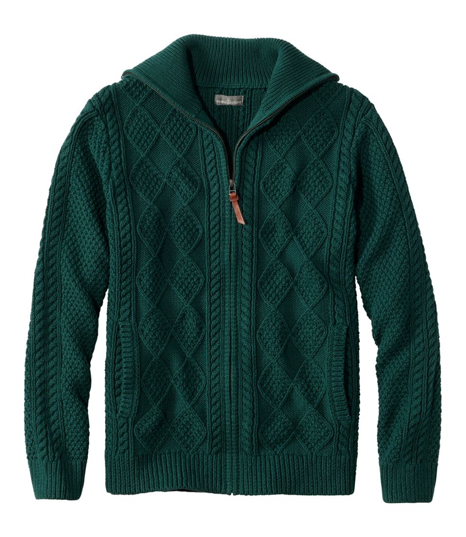 L.L.BeanMen's Signature Cotton Fisherman Sweater, Full-Zip