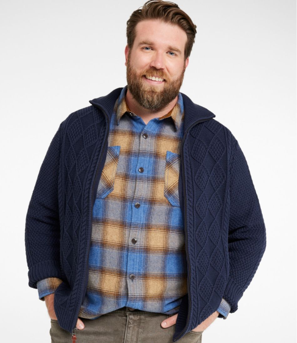 L.L.BeanMen's Signature Cotton Fisherman Sweater, Full-Zip