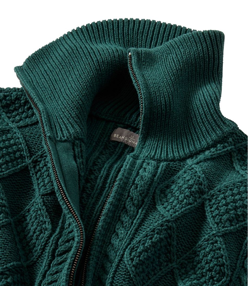 L.L.BeanMen's Signature Cotton Fisherman Sweater, Full-Zip