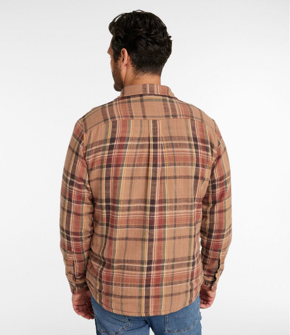 L.L.BeanMen's 1912 Field Flannel Shirt, Lined, Slightly Fitted Untucked Fit, Plaid