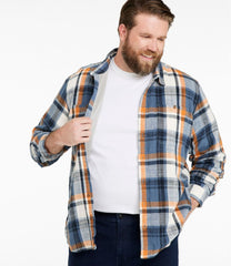 L.L.BeanMen's 1912 Field Flannel Shirt, Lined, Slightly Fitted Untucked Fit, Plaid