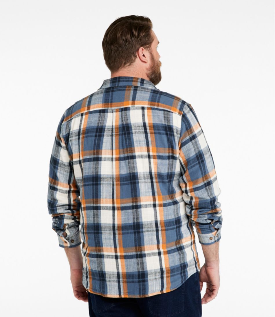 L.L.BeanMen's 1912 Field Flannel Shirt, Lined, Slightly Fitted Untucked Fit, Plaid