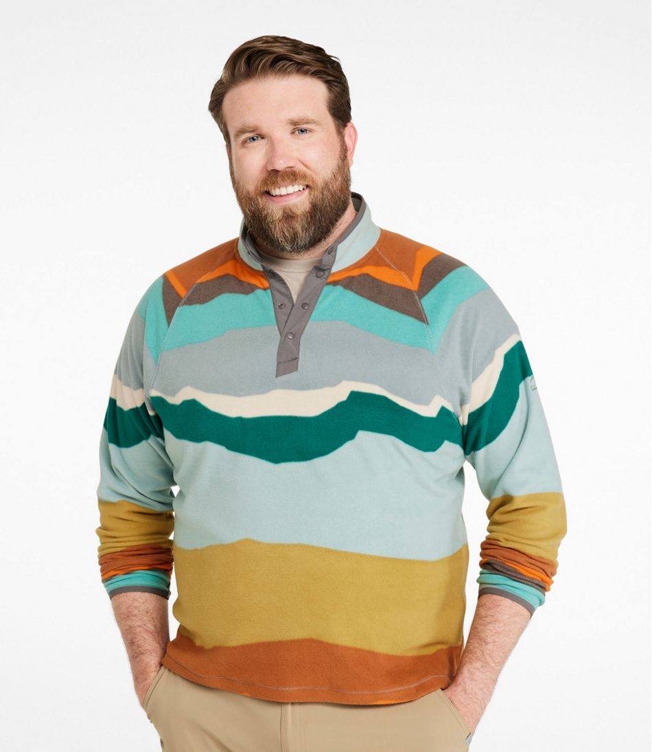 L.L.BeanMen's All Season Access Fleece Pullover, Print