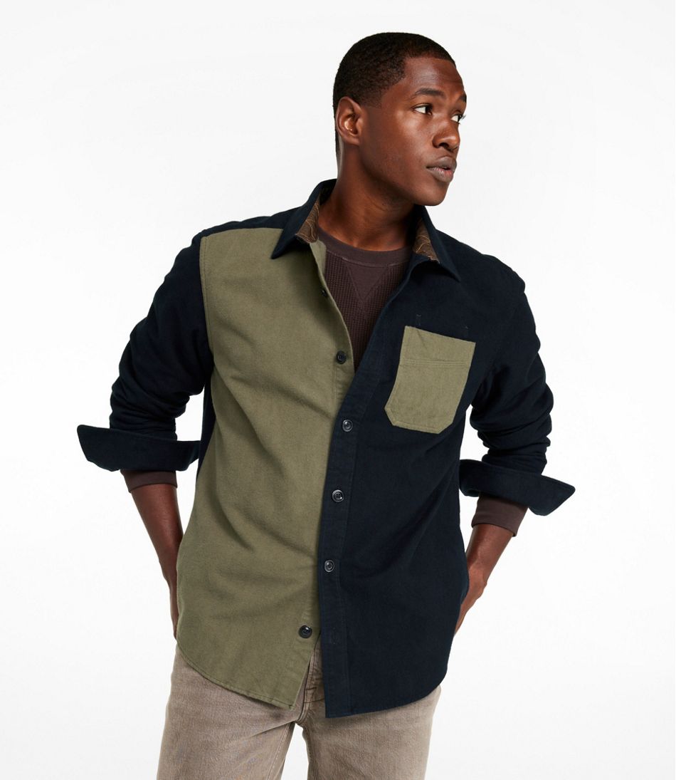 L.L.BeanMen's Signature 1933 Chamois Cloth Shirt, Slim Fit, Mixed Media