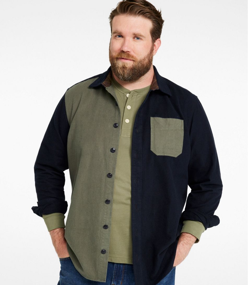 L.L.BeanMen's Signature 1933 Chamois Cloth Shirt, Slim Fit, Mixed Media